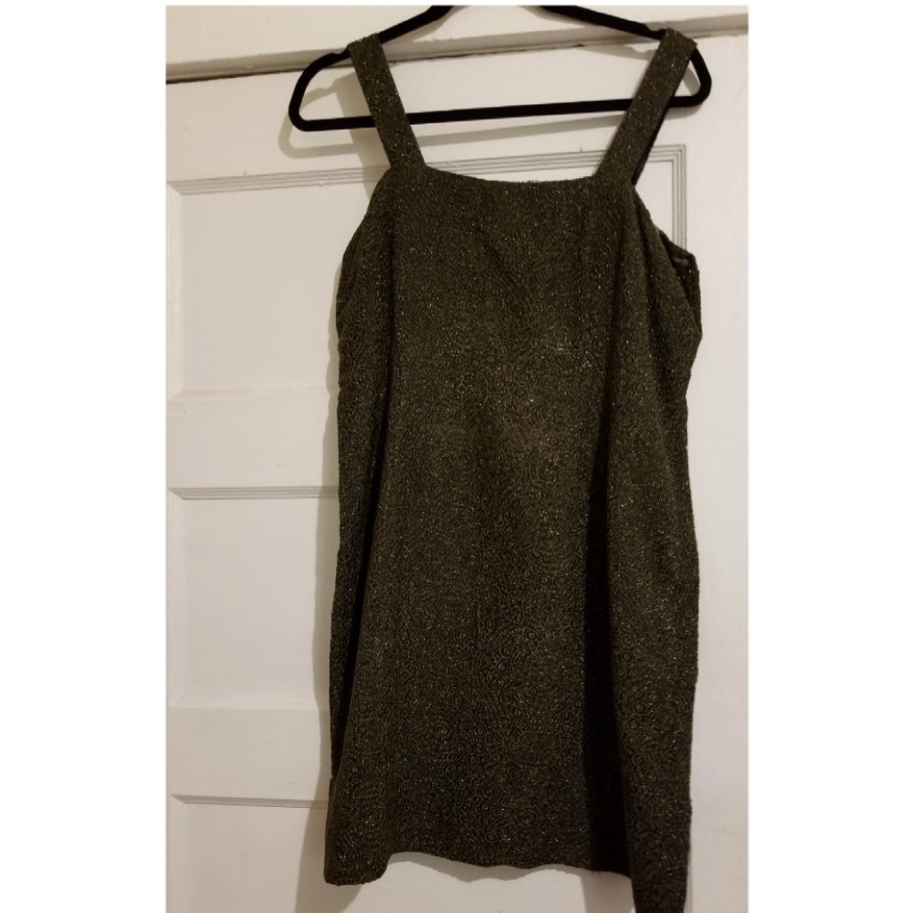 Vintage EUC! Green Sparkly Evening Dress